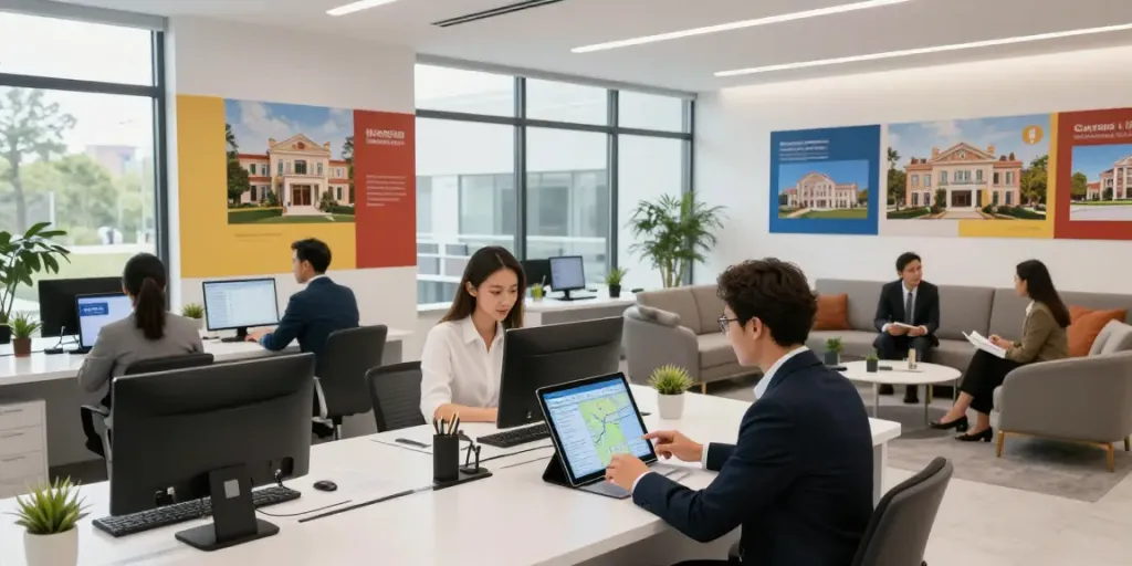 Immobilien Bonn - Praktische Beratung in einem modernen Immobilienbüro mit hochentwickelten Immobilienangeboten.
