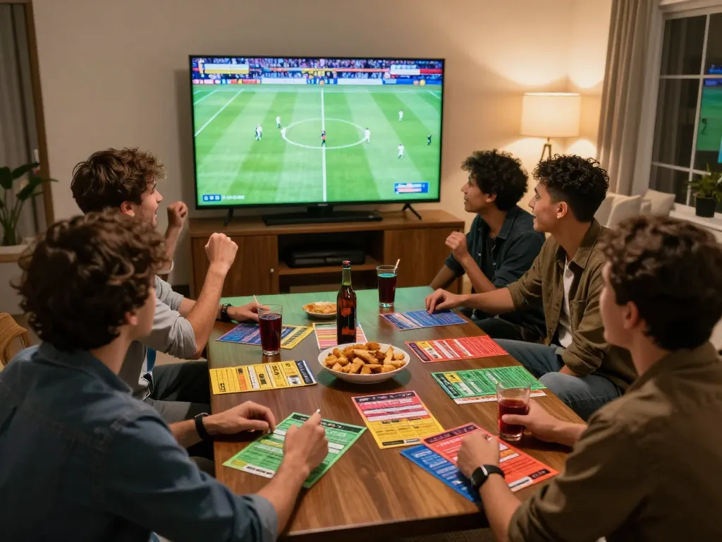 CakhiaTV fans cheering during live sports betting game night, showcasing excitement and engagement.