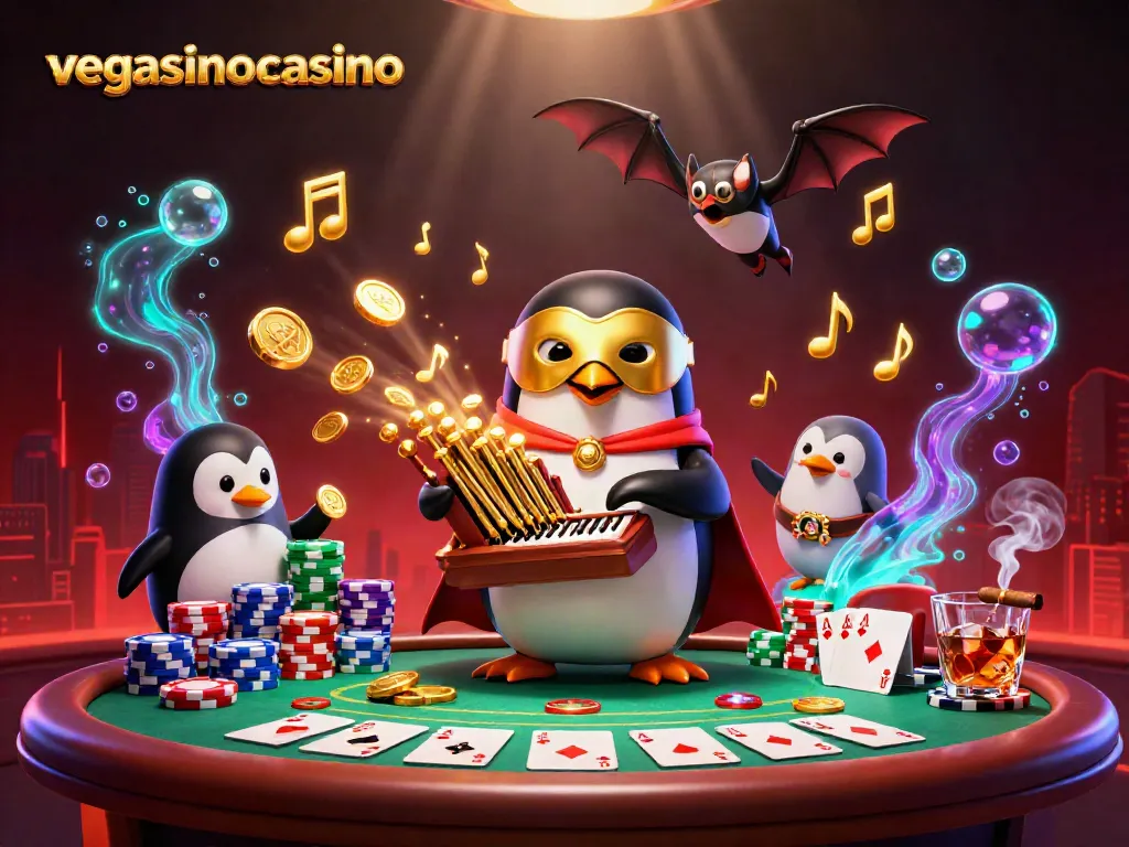 Experience the excitement of vegasinocasino with 3D characters in an energetic gaming scene.