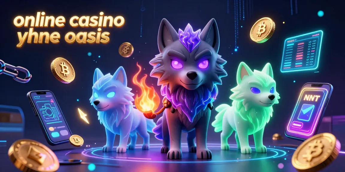 Engage in exciting gaming at an online casino ohne oasis with vibrant 3D character illustration.