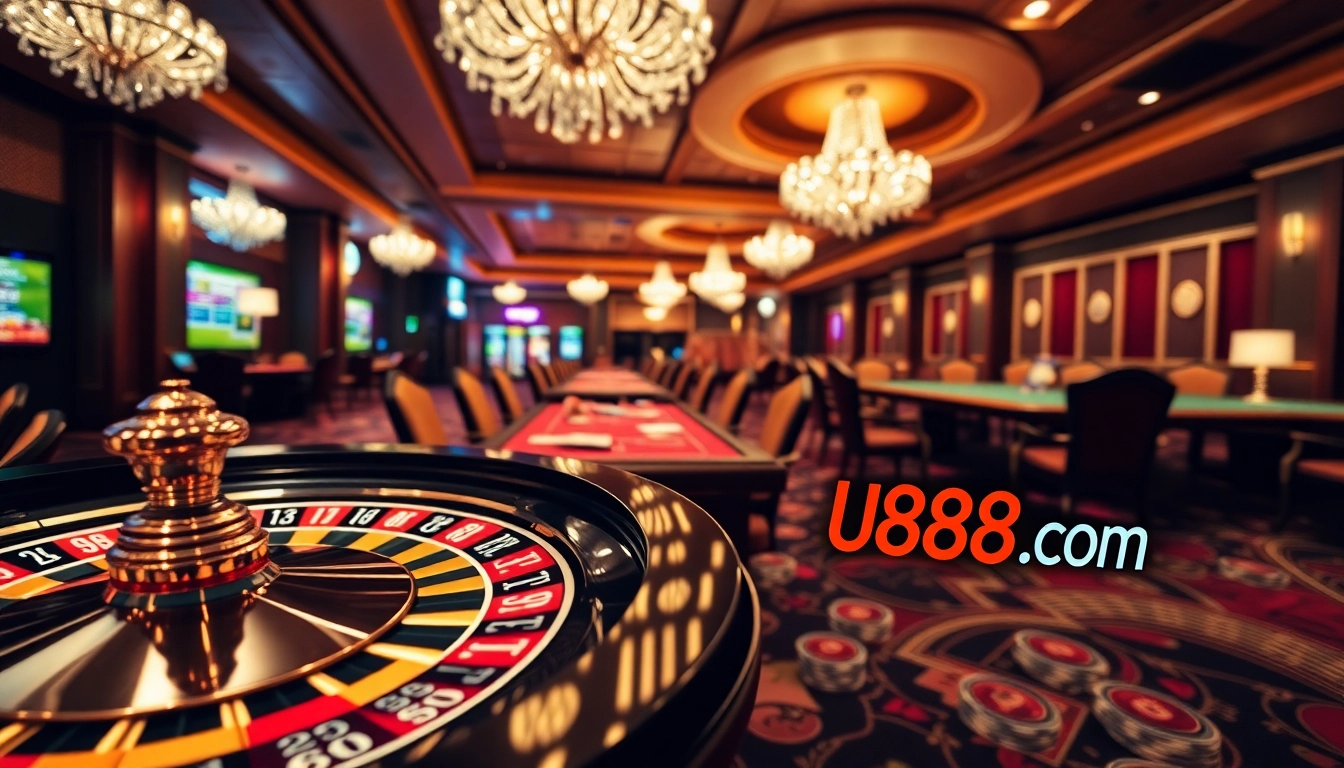 Experience thrilling gameplay at U888 com with vibrant casino tables and dynamic online betting.