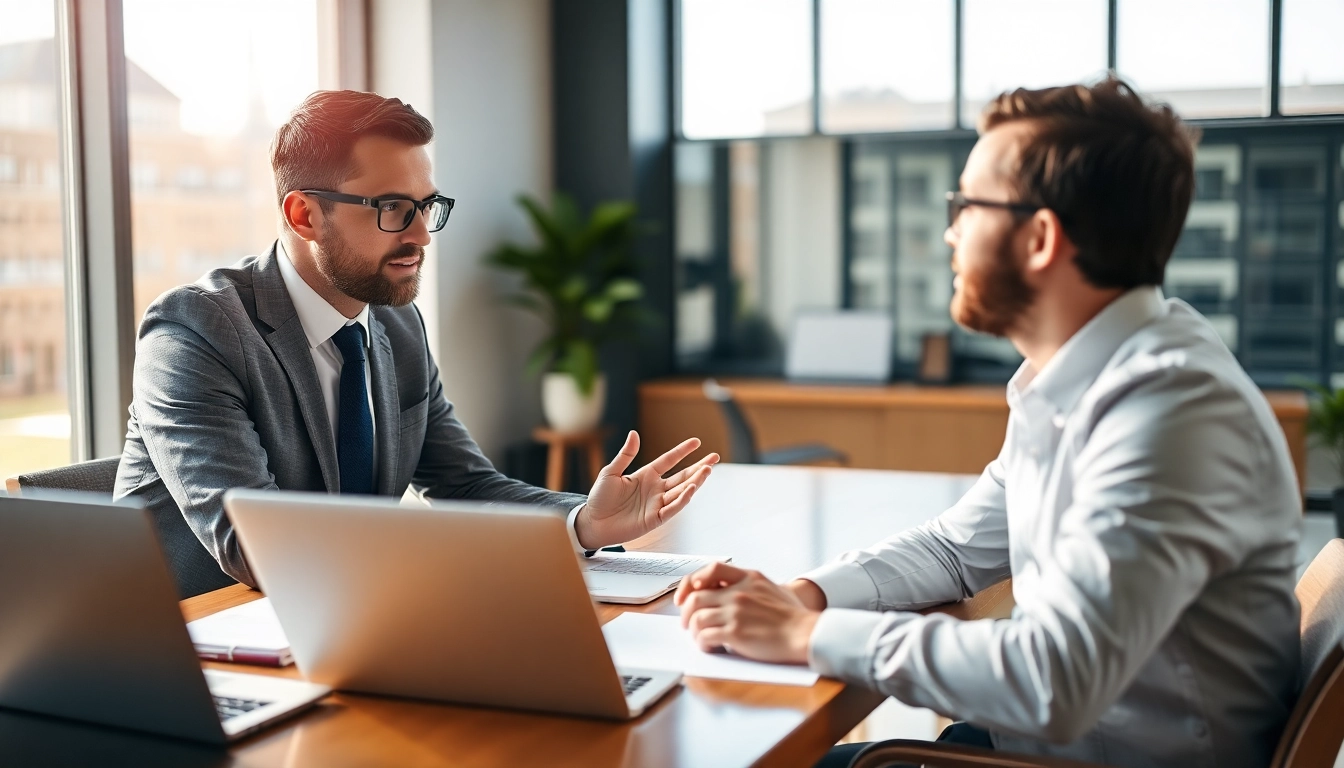 Headhunter Schweiz berät professionell in einem modernen Büro